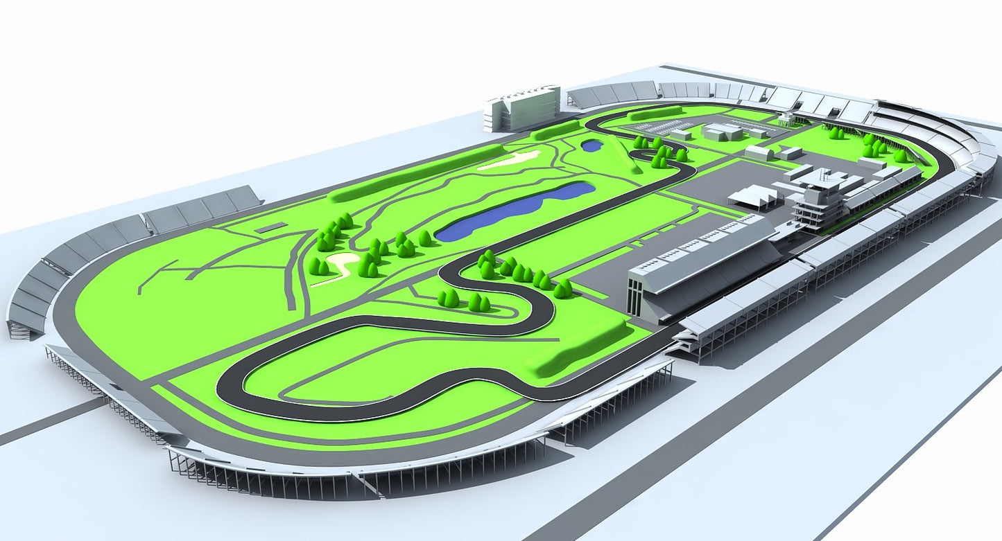 Indianapolis Motor Speed Way Map