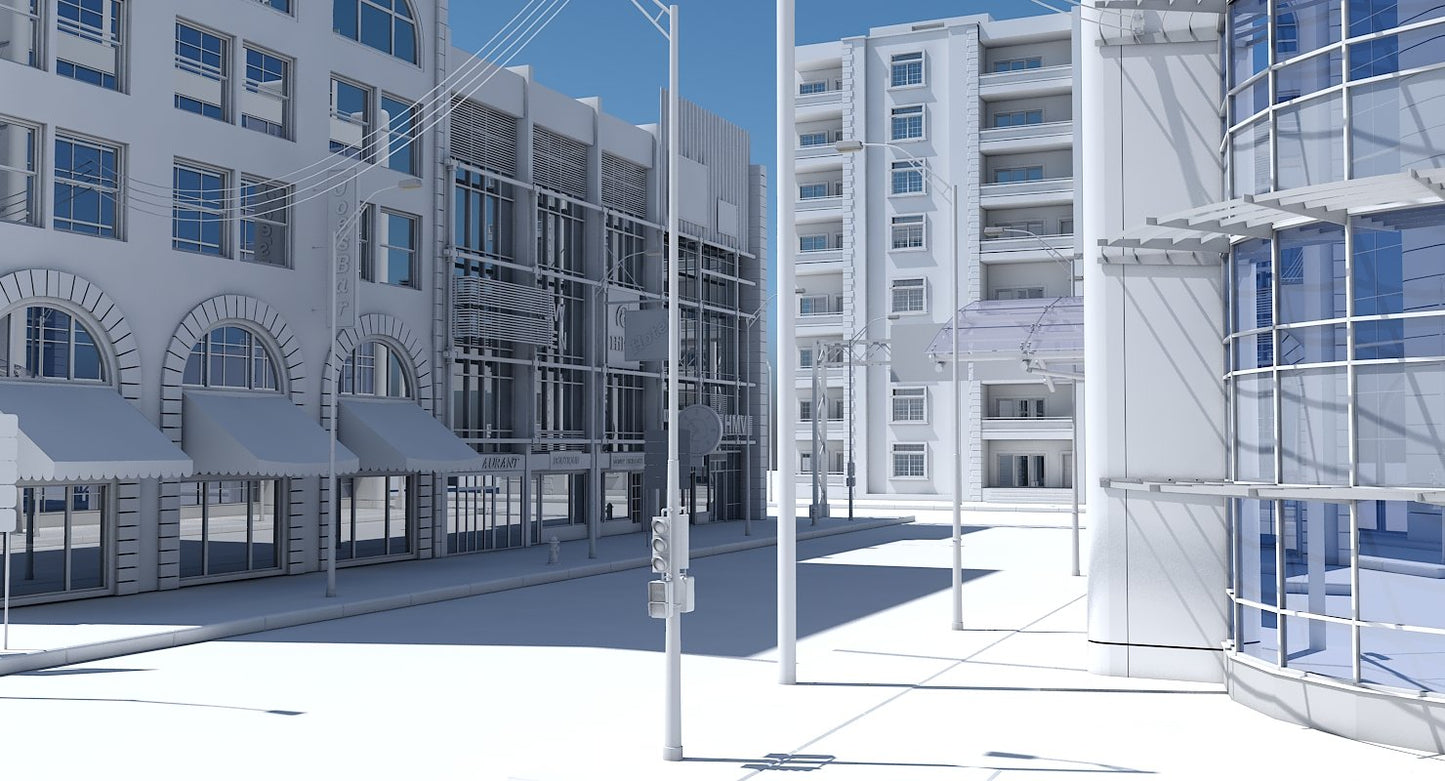 HD City Street Scene