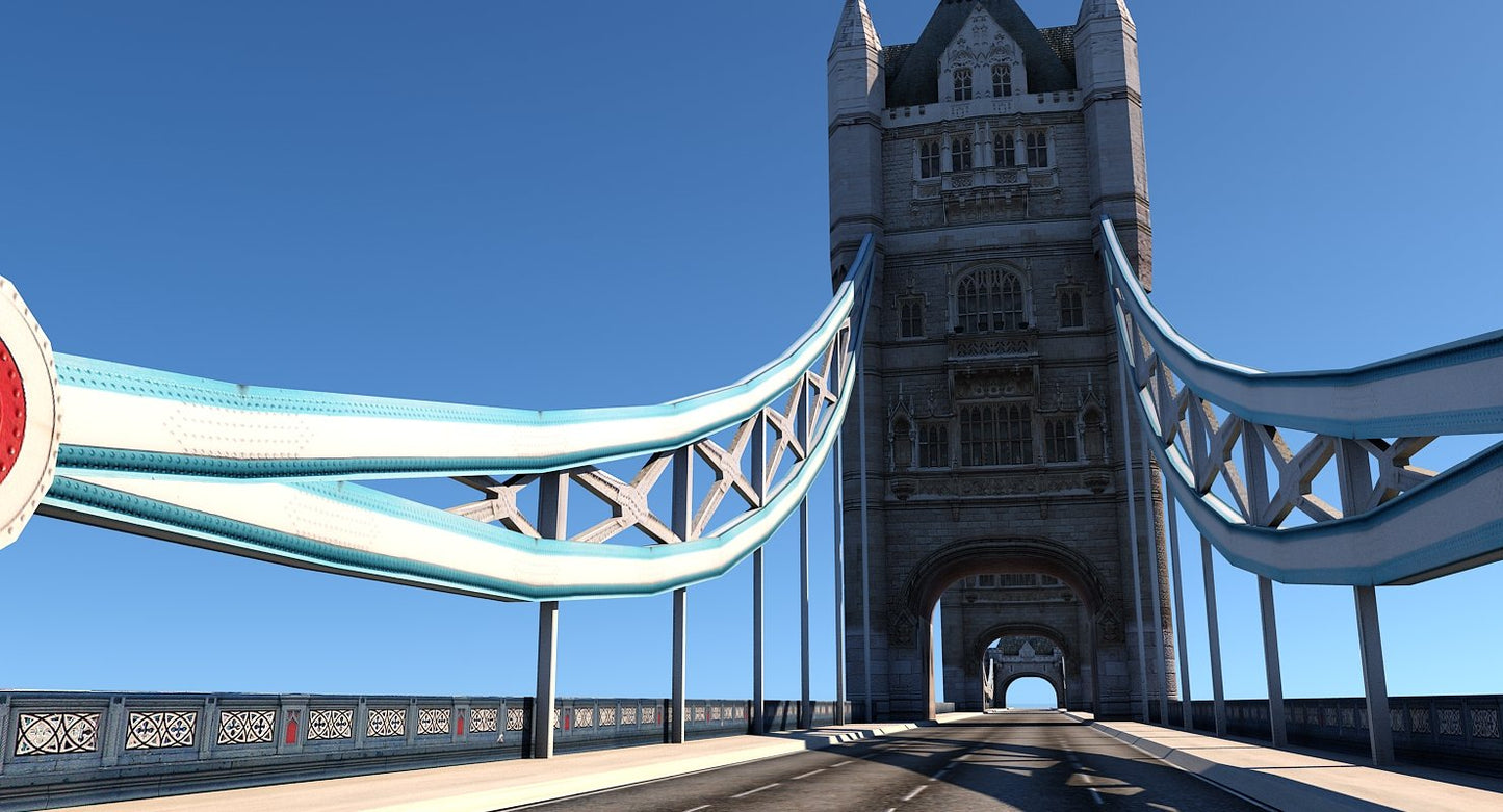 3D Tower Bridge Low Poly