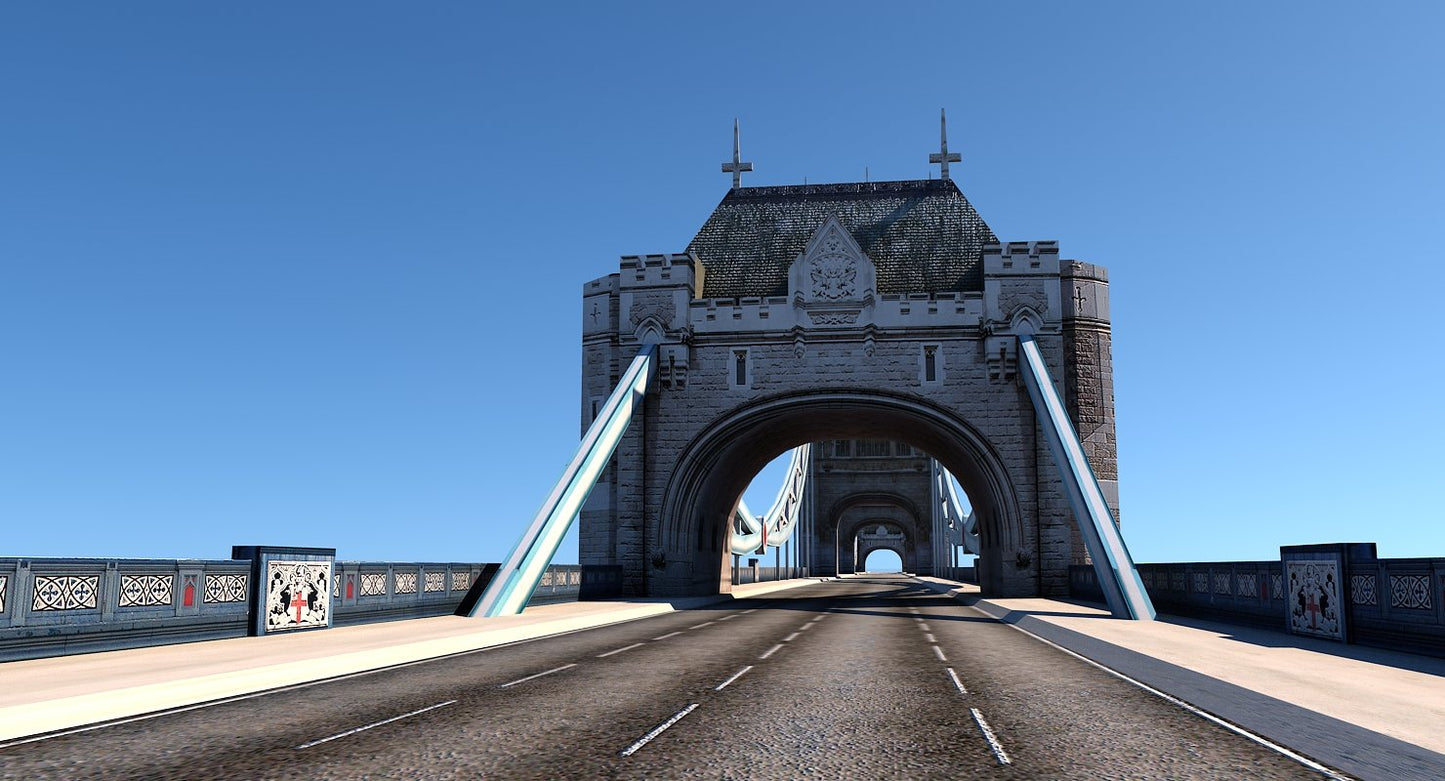 3D Tower Bridge Low Poly