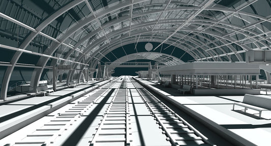 3D Train Station 09