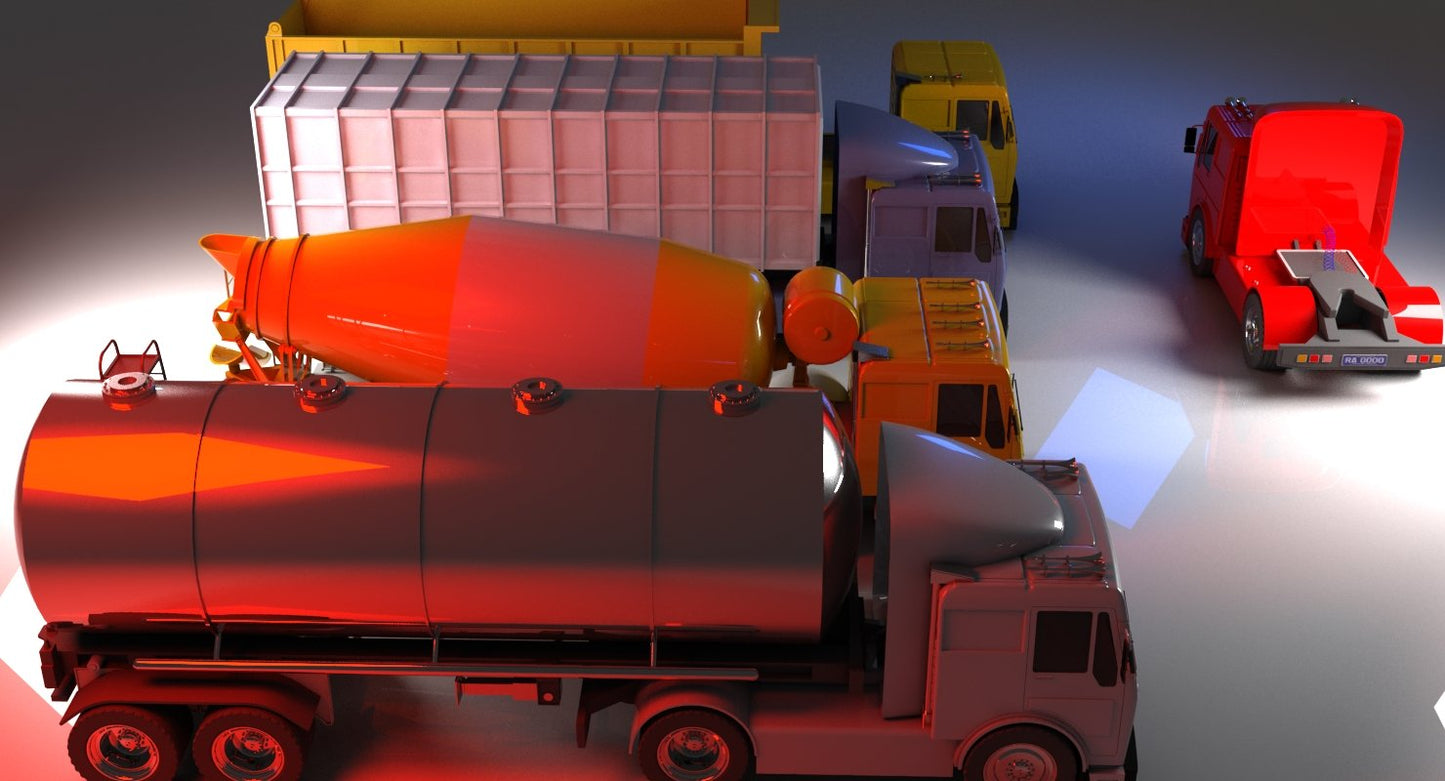 Truck collection 1 3D Model