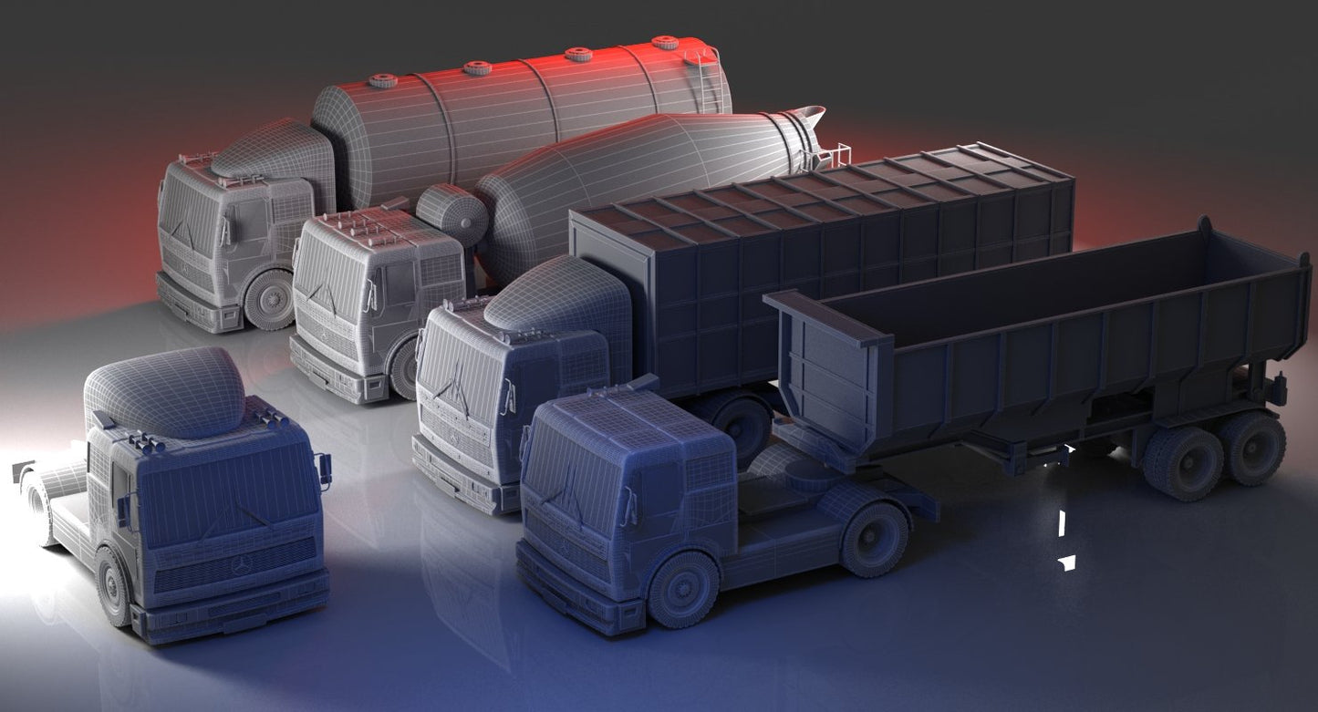 Truck collection 1 3D Model