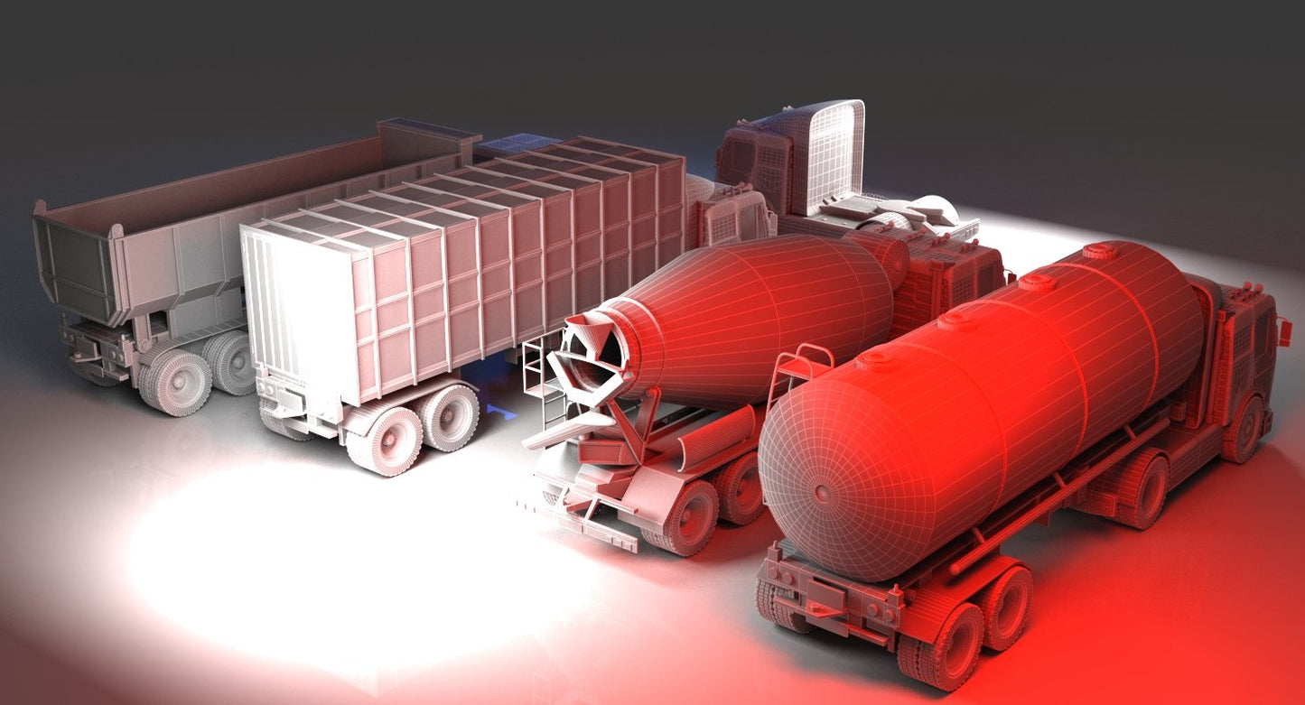 Truck collection 1 3D Model