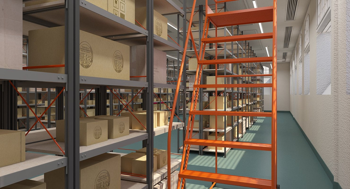 Warehouse Interior Furnished 3D model