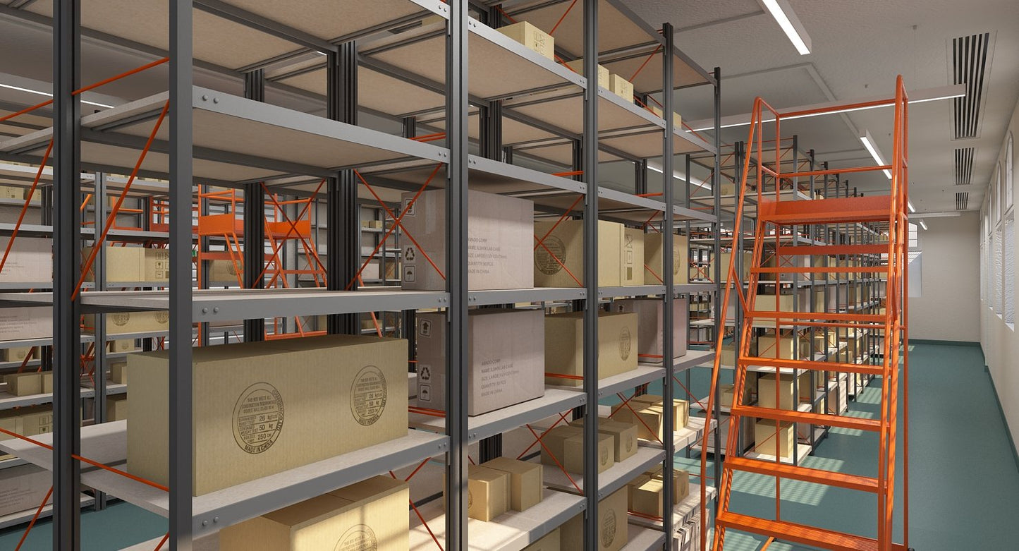 Warehouse Interior Furnished 3D model