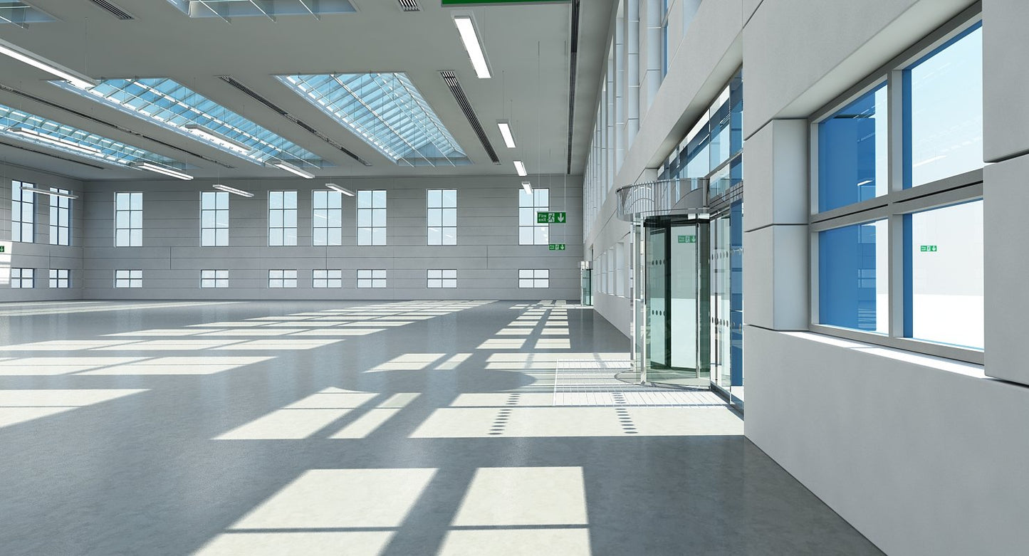 Warehouse Building Interior And Exterior
