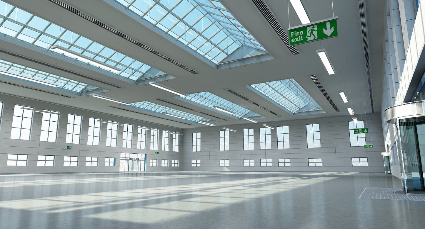 Warehouse Building Interior And Exterior