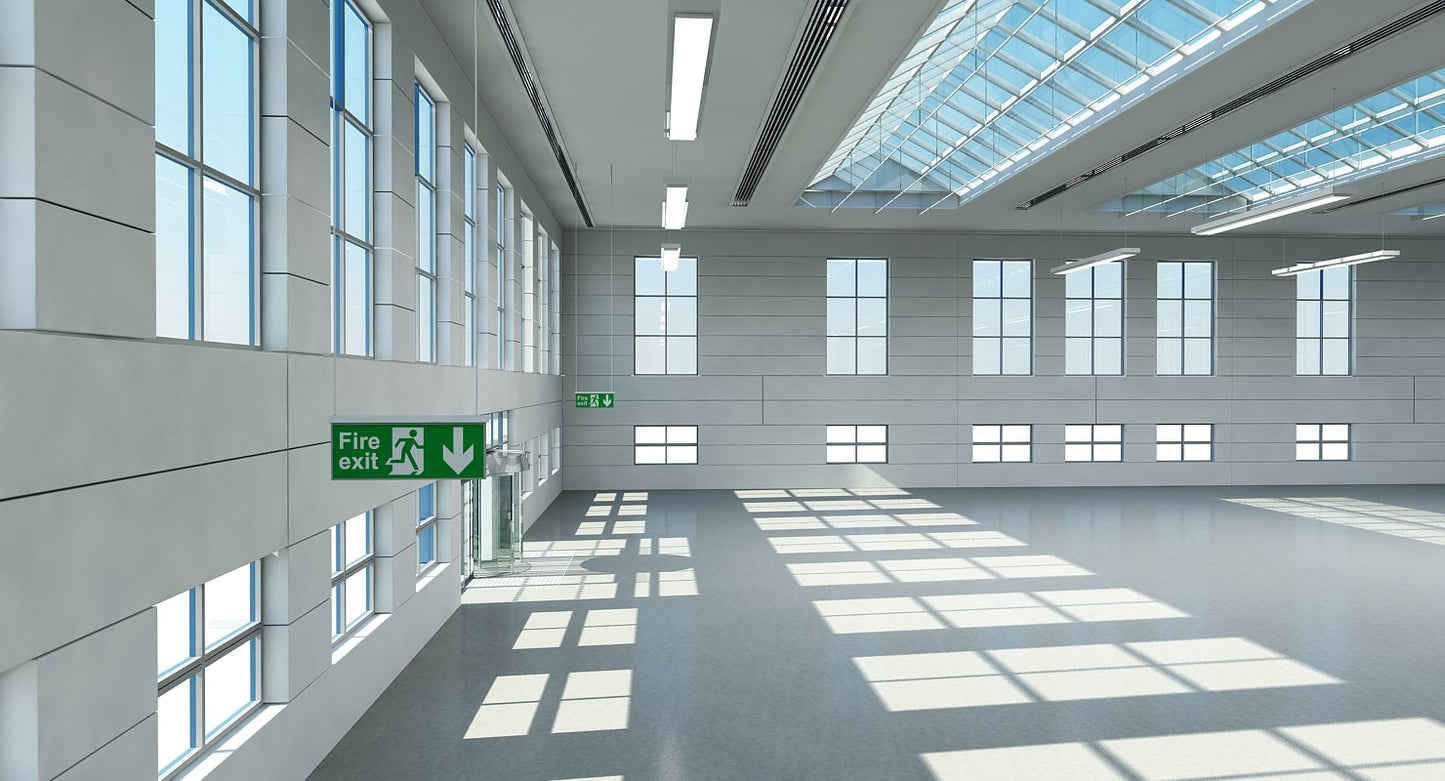 Warehouse Building Interior And Exterior