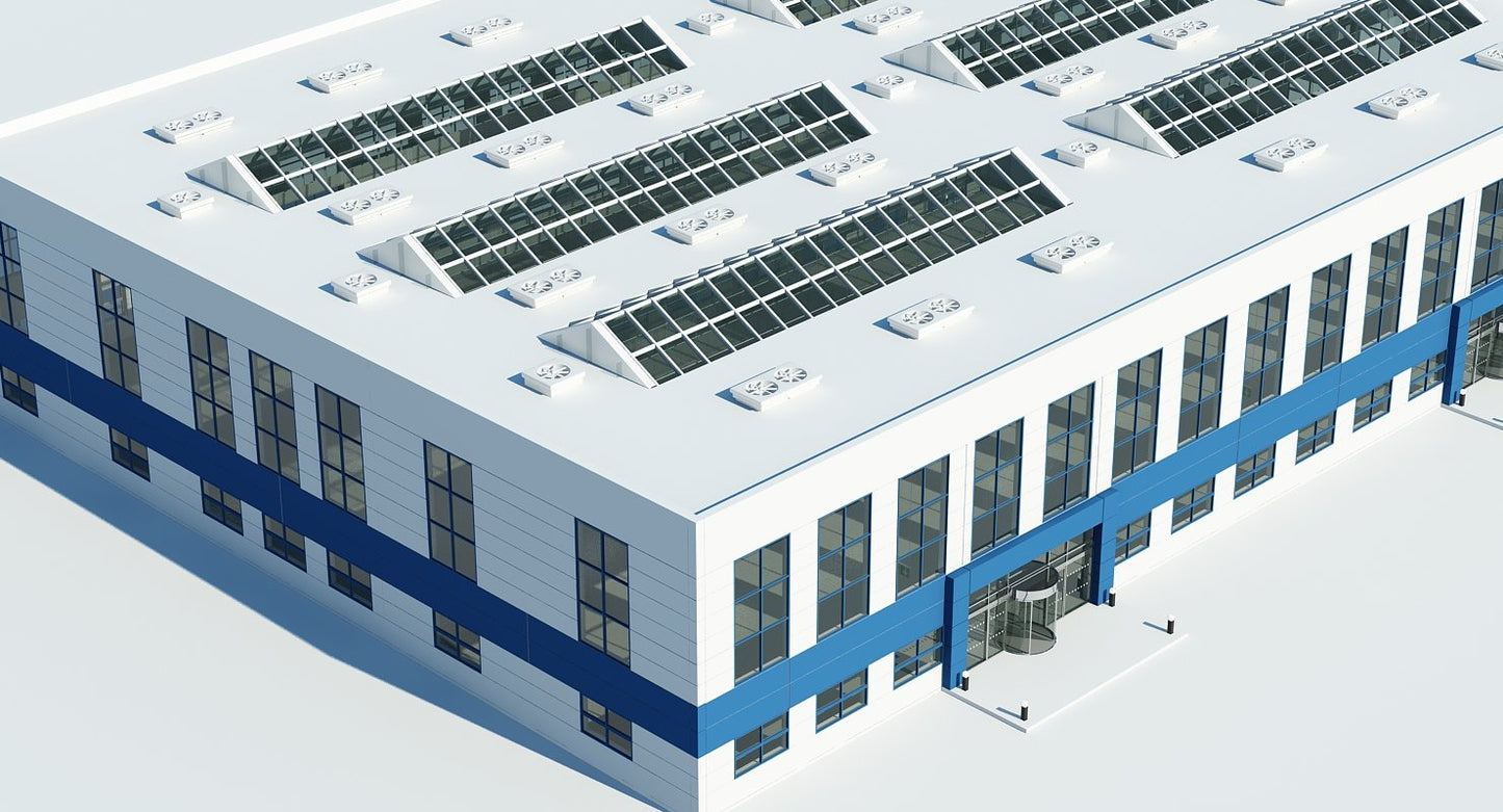 Warehouse Building Interior And Exterior