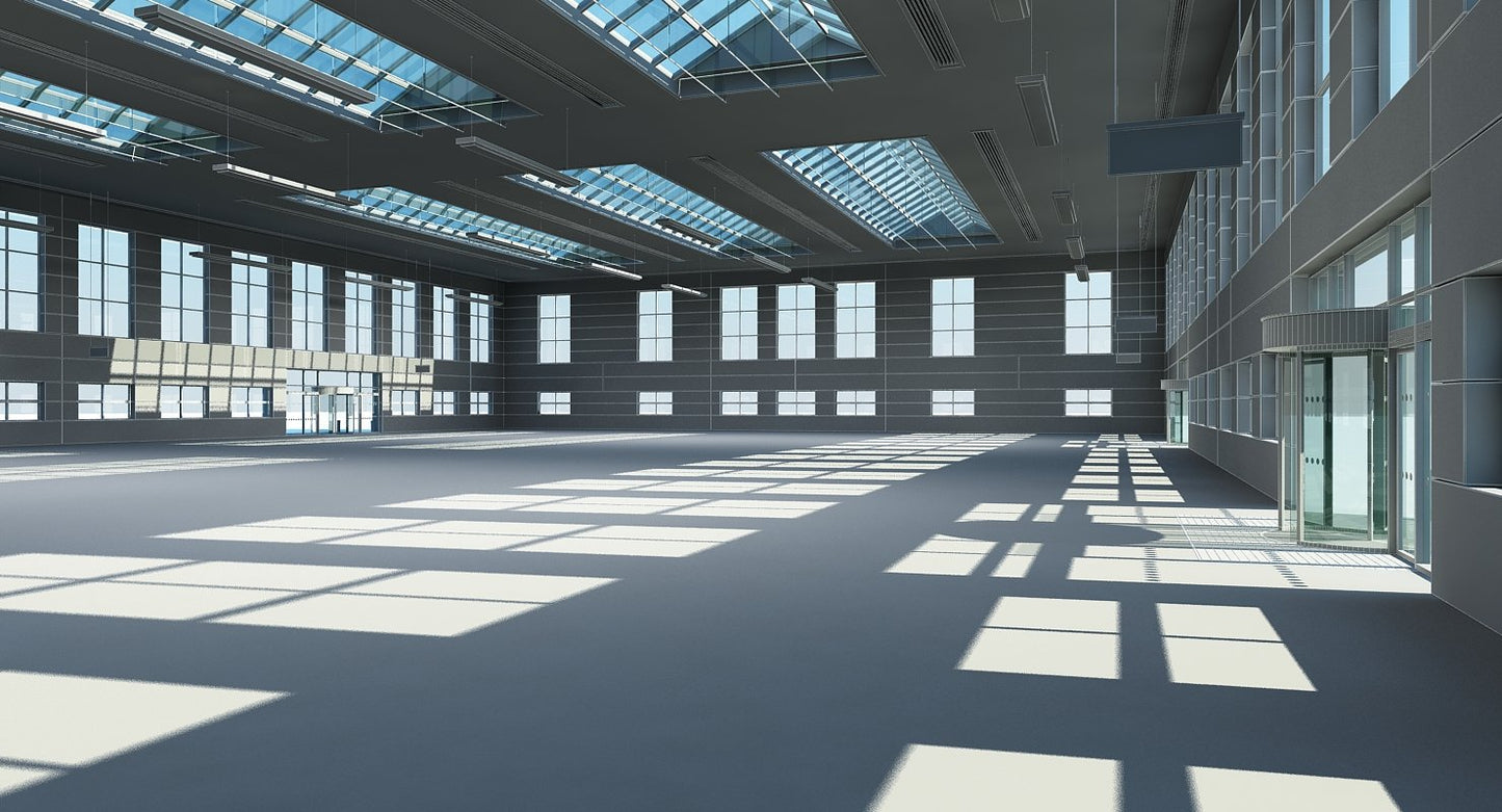Warehouse Building Interior And Exterior
