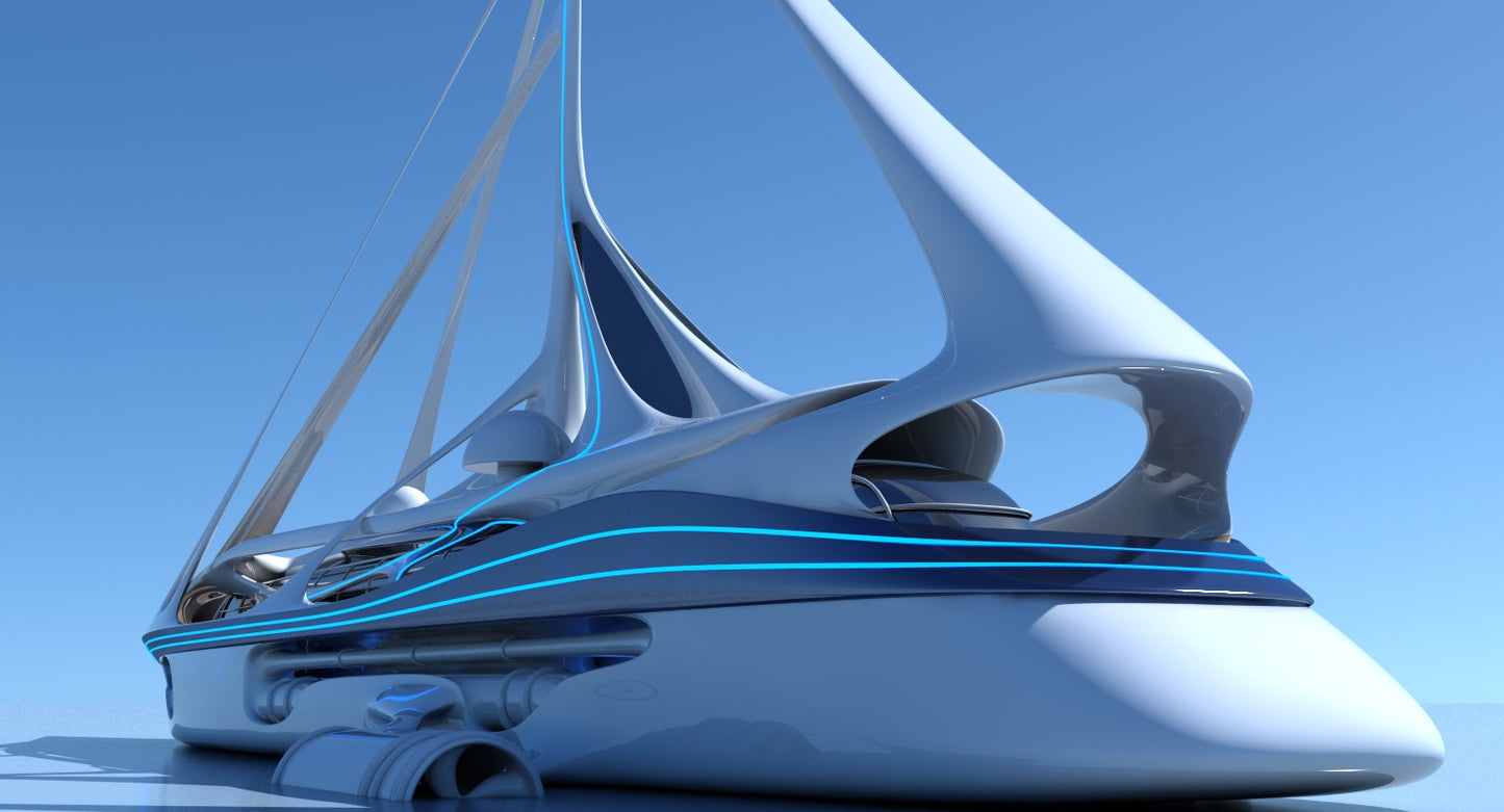 Futuristic Yacht 01