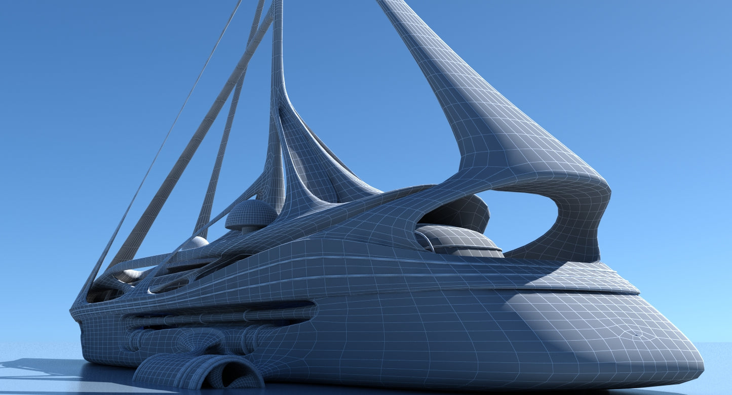 Futuristic Yacht 01