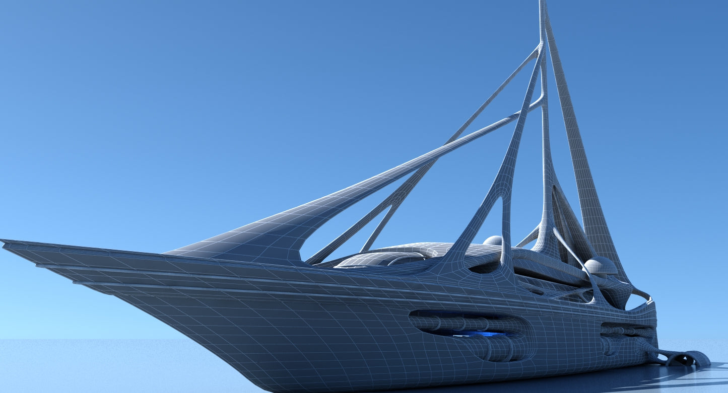 Futuristic Yacht 01