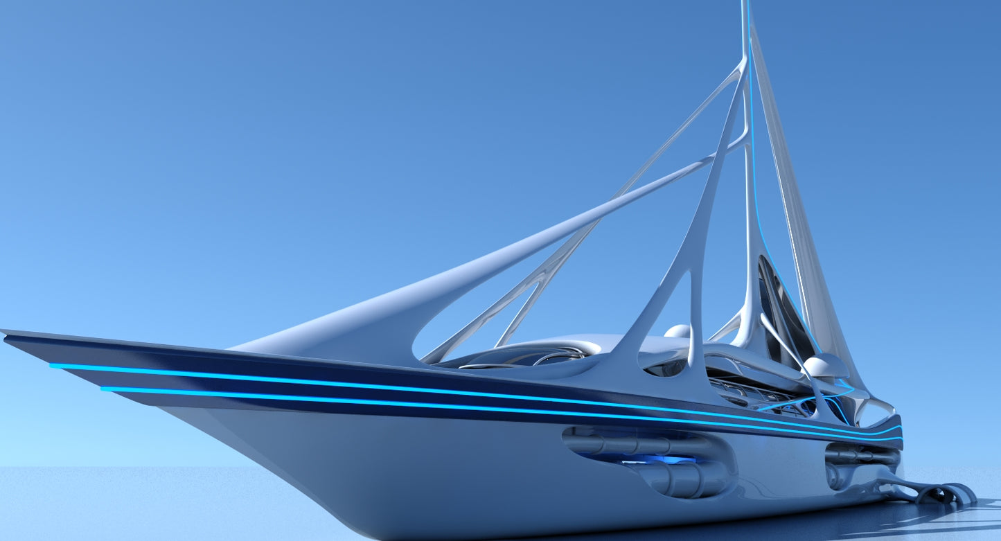 Futuristic Yacht 01