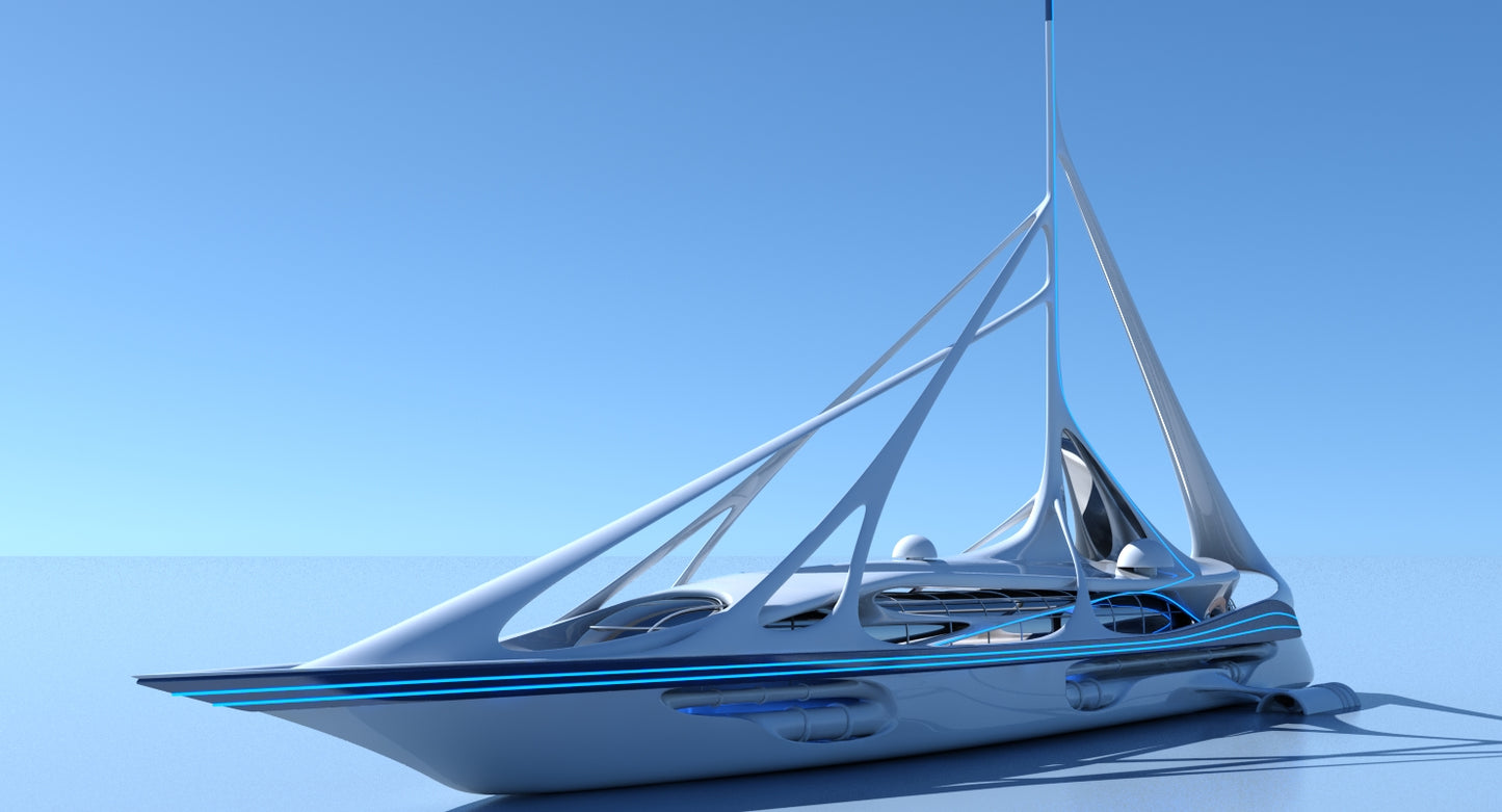 Futuristic Yacht 01