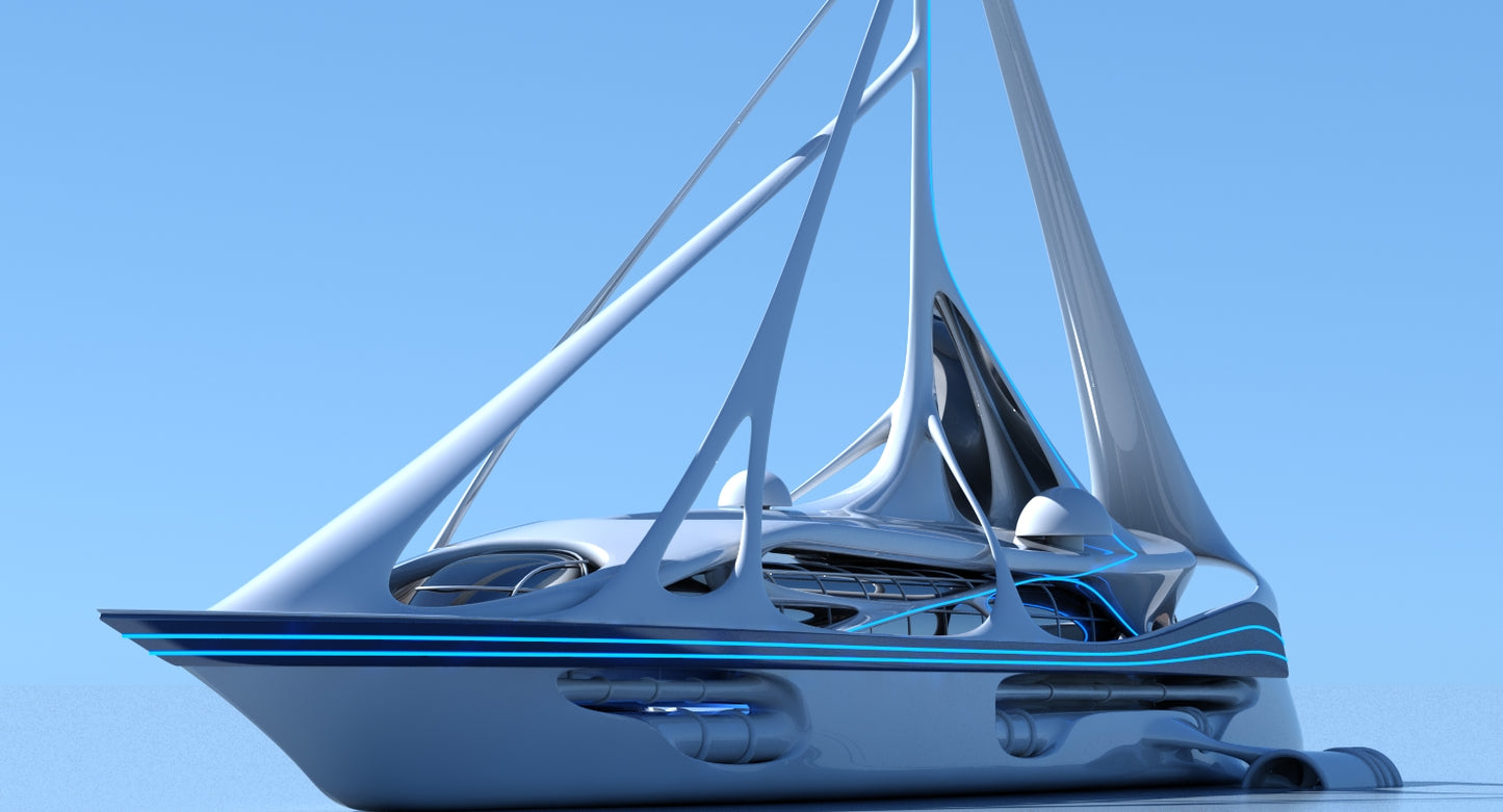 Futuristic Yacht 01