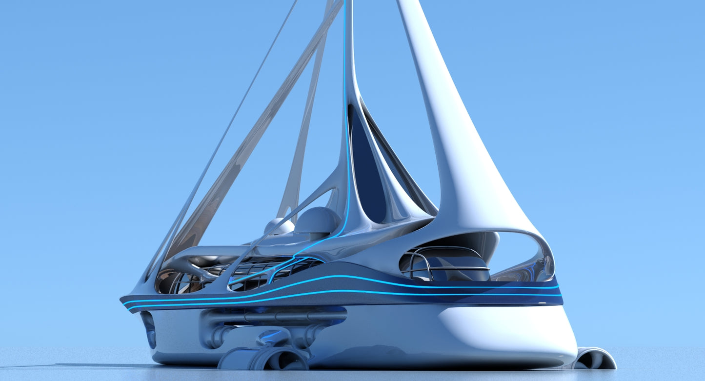 Futuristic Yacht 01