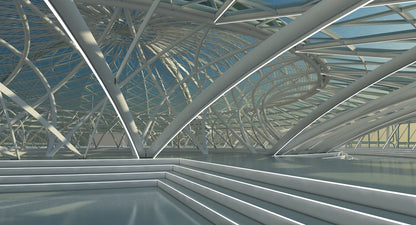 Futuristic Interior Scene 22 - WireCASE
