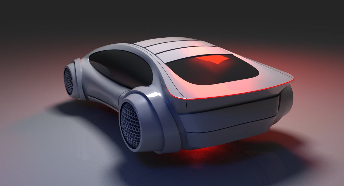 Futuristic Car HD  3D Model