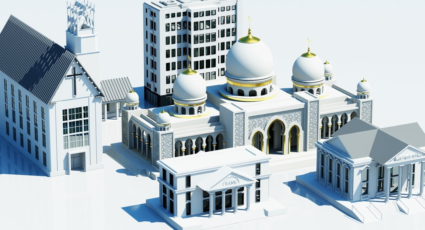 Public Buildings Symbol 2 3D Model
