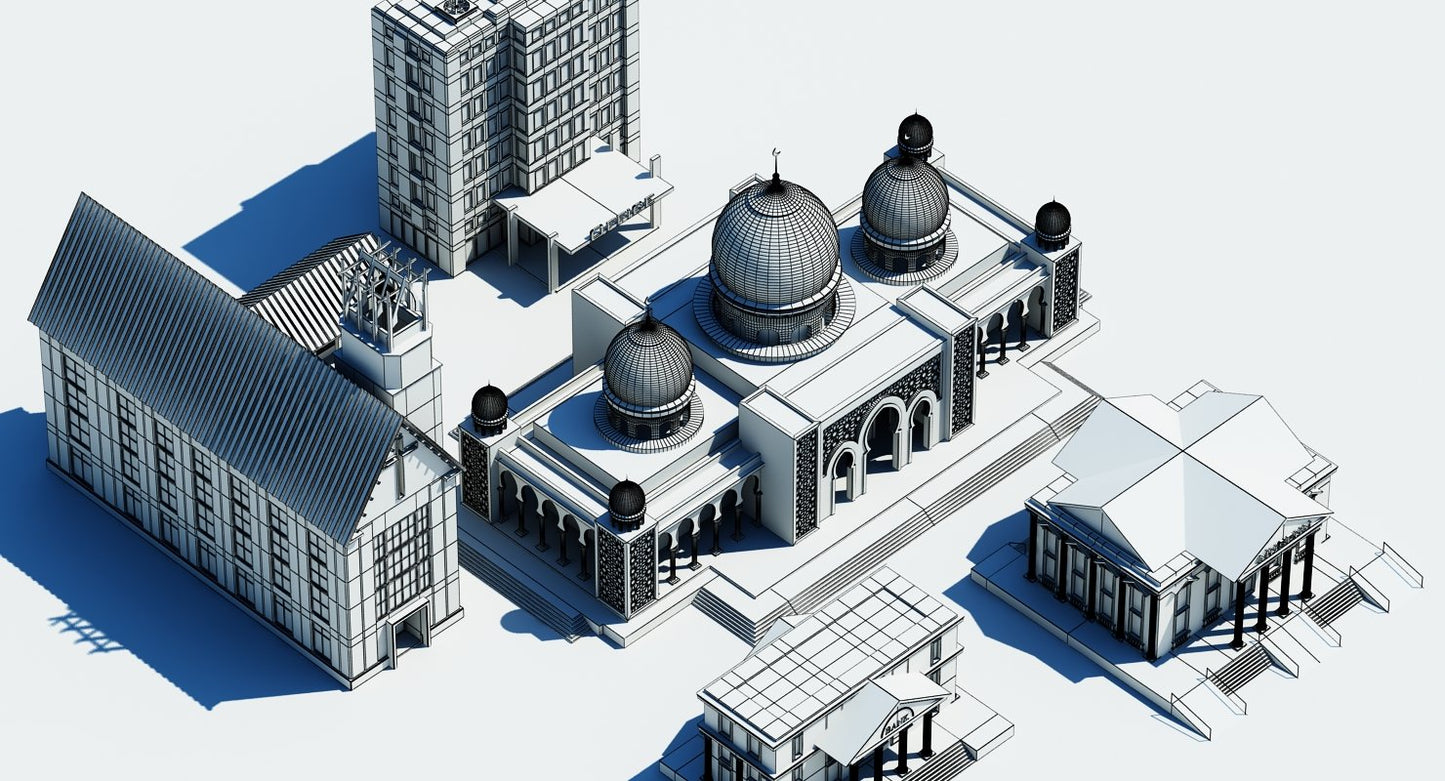 Public Buildings Symbol 2 3D Model