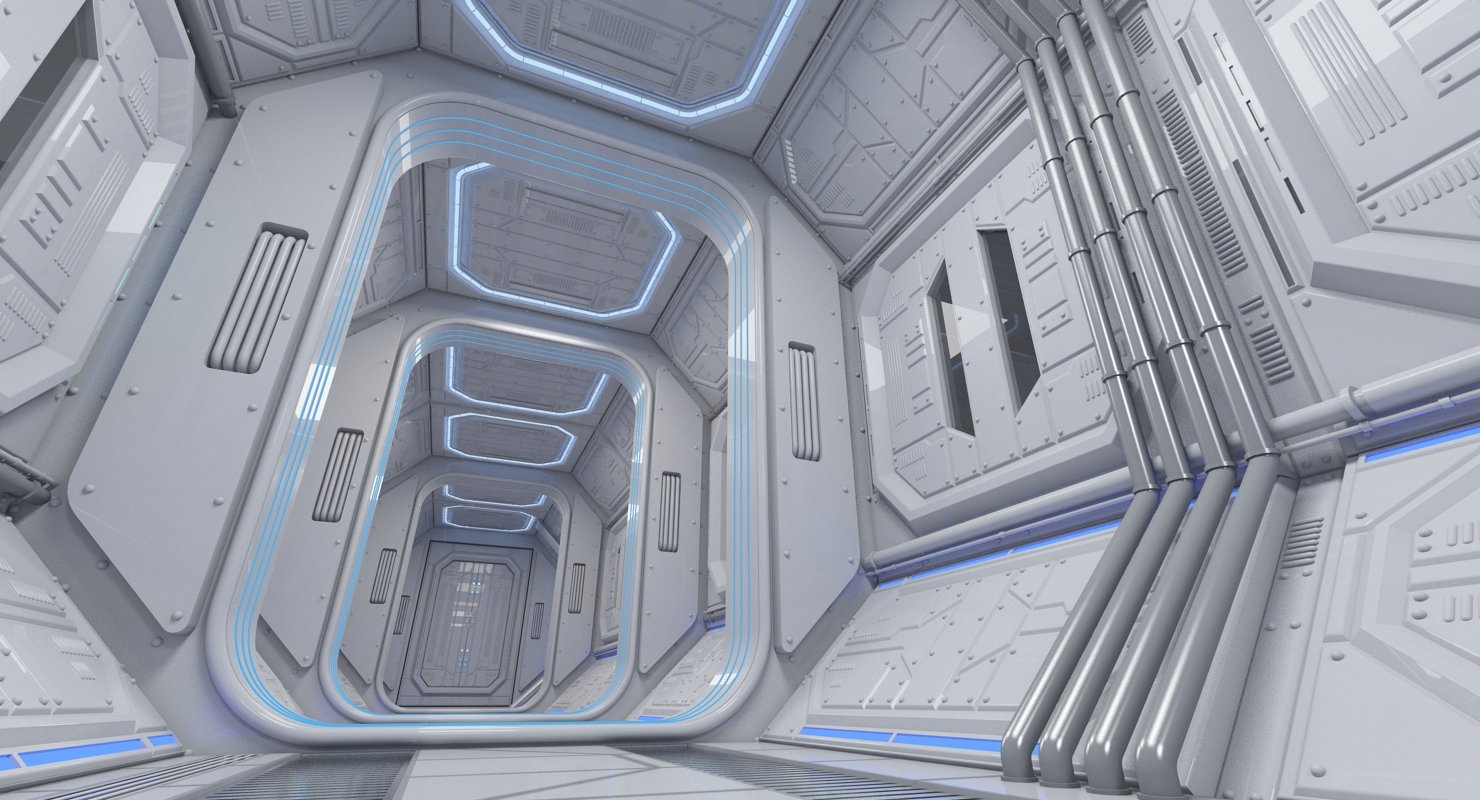 Sci-Fi Interior 1 - WireCASE