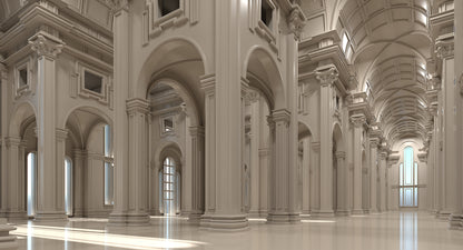 Classical Historic Interior Scene 319