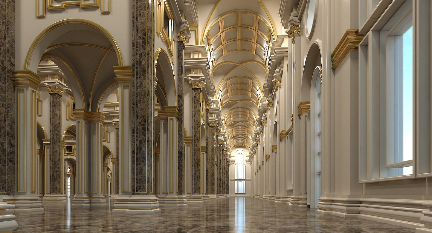 3D Classical Historic Interior