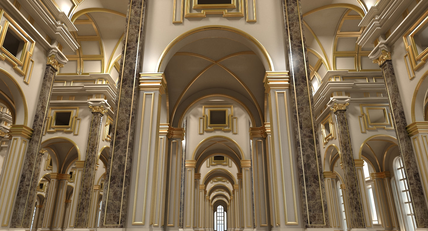 3D Classical Historic Interior