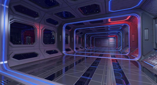 Sci Fi Interior 3 3D Model - WireCASE