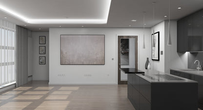 3D Living Room Kitchen Interior model