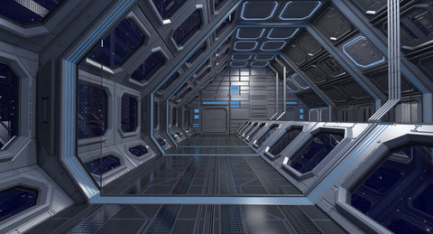 Sci Fi Interior 4 3D model - WireCASE