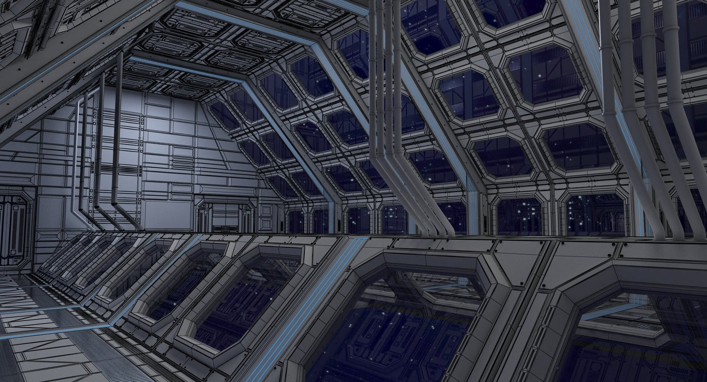 Sci Fi Interior 4 3D model