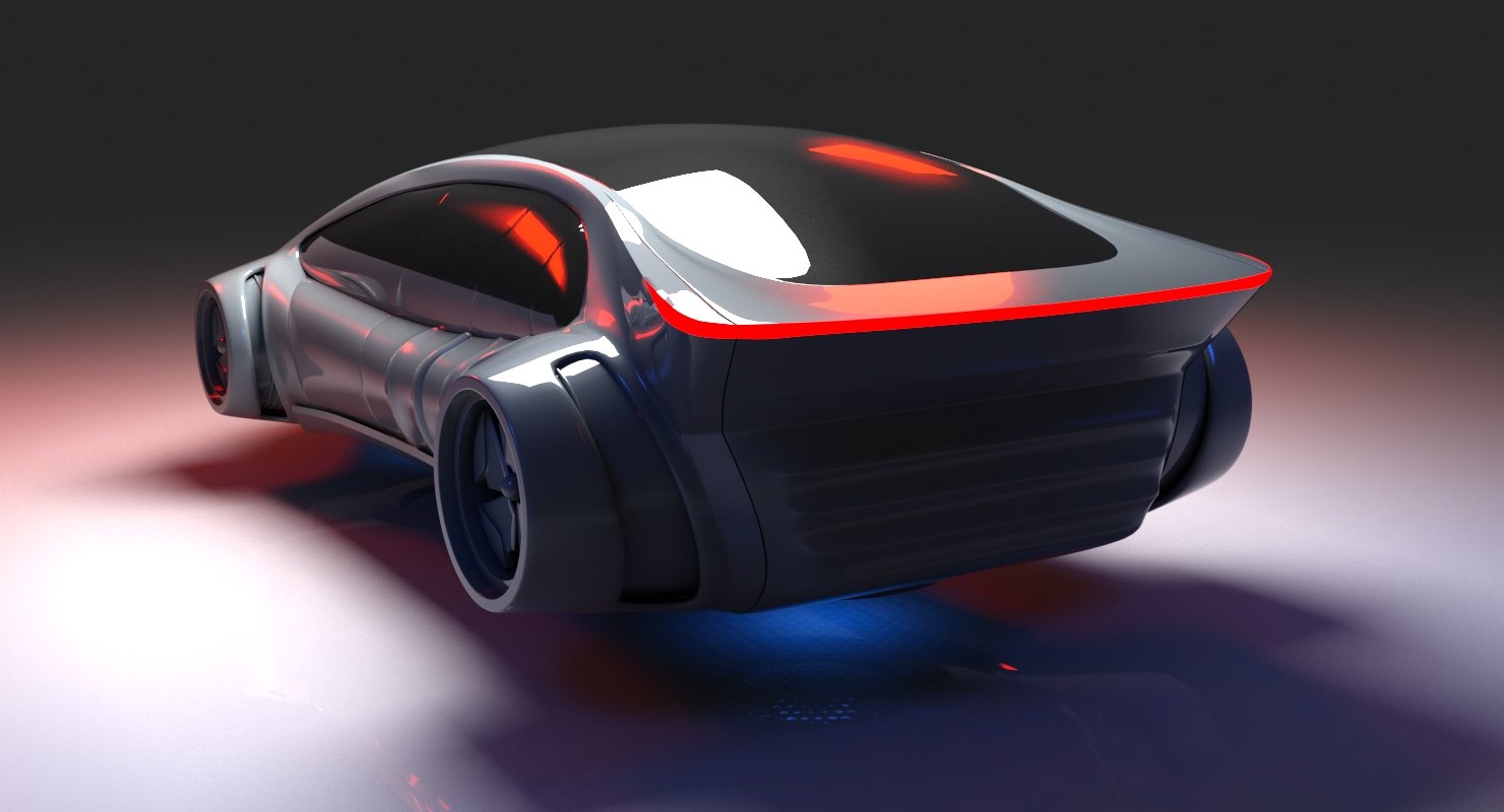 Futuristic Car 7 - WireCASE