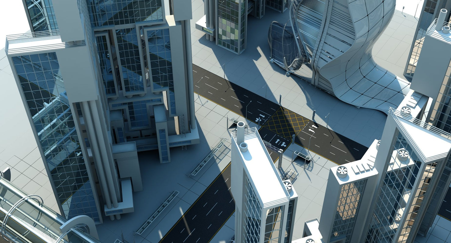 Future City HD 6 3D MODEL - WireCASE