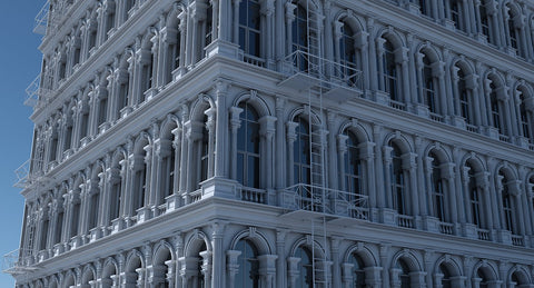 Commercial Building Facade 16 - WireCASE
