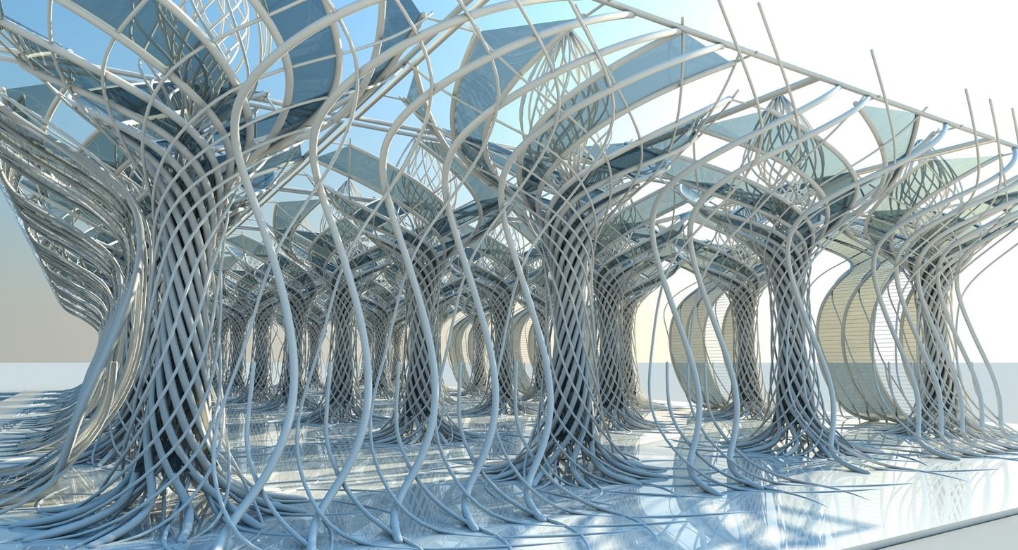 3D Futuristic Architectural Interior Model