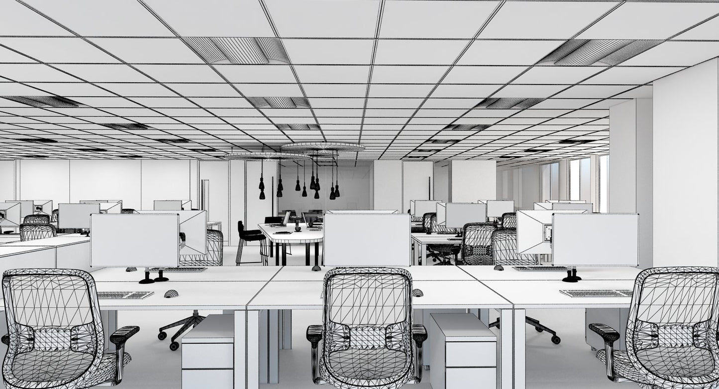 3D Office Interior 40 Model