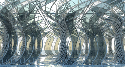3D Futuristic Architectural Interior Model