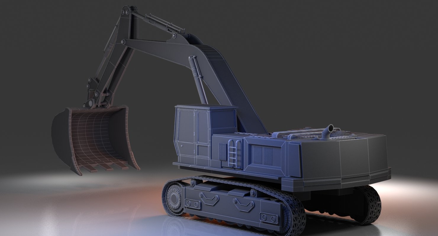 Digger Construction Vehicle - WireCASE