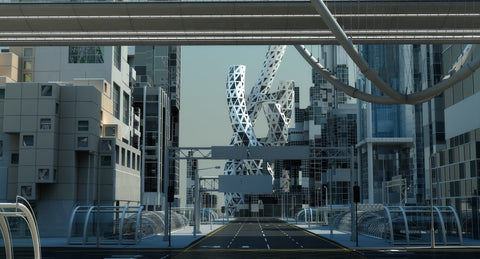 Future City HD 5 3D MODEL - WireCASE