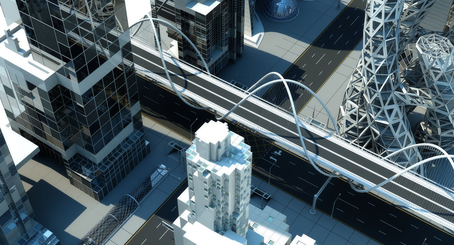 Future City HD 5 3D MODEL - WireCASE