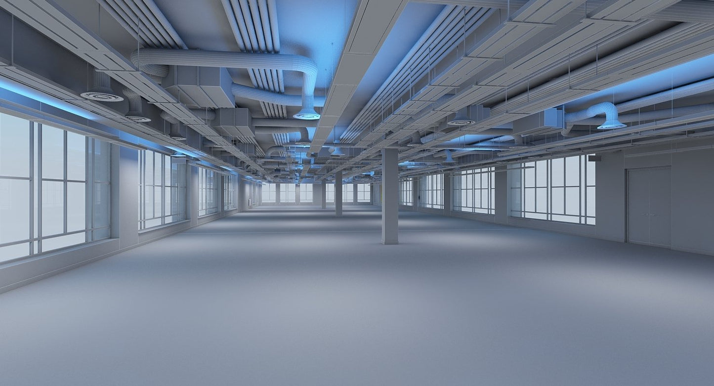 Large Empty Office Interior - WireCASE