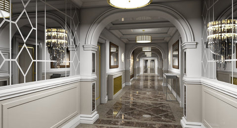 Grand Corridor Interior Tileable - WireCASE