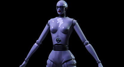 FEMALE ROBOT 3D MODEL