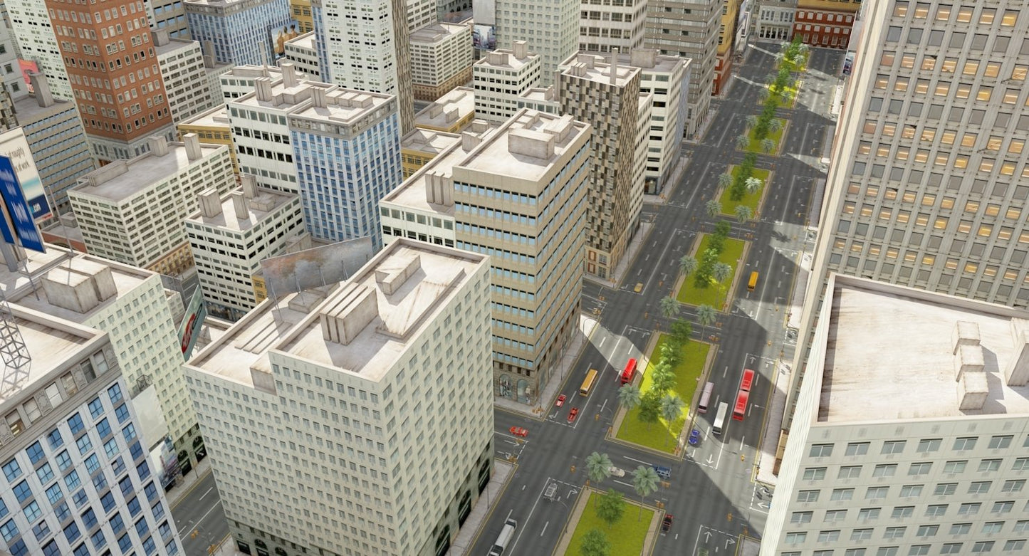 3D City Low Poly