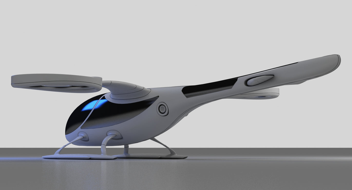 Futuristic Drone 1 3D model