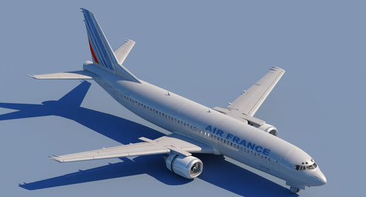 737 400 AirFrance 3D model - WireCASE