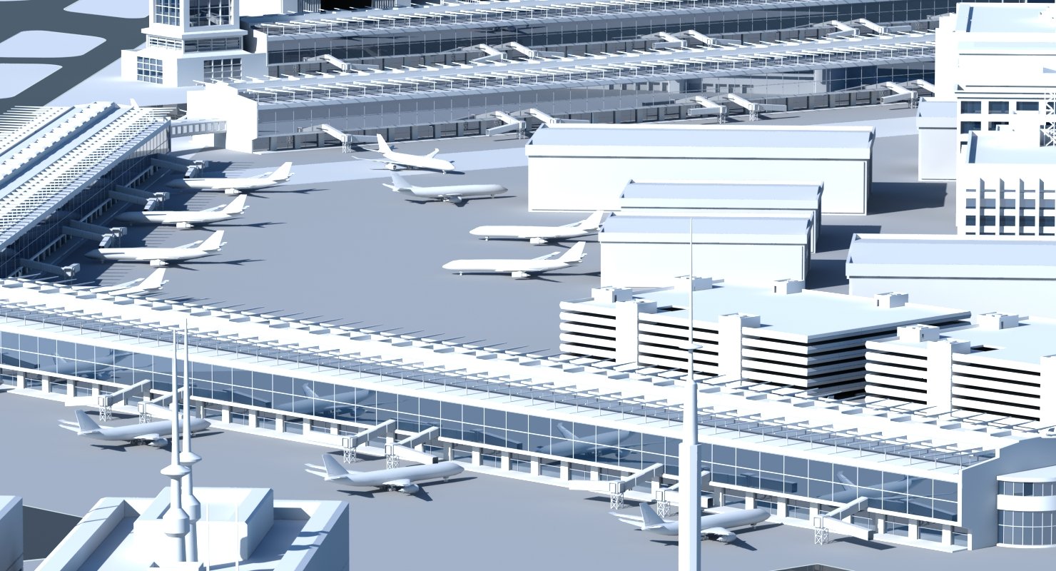 3D Airport - WireCASE